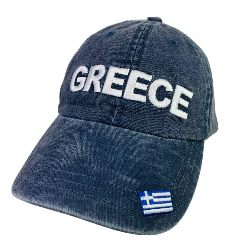 GREECE Relaxed Fit ADJUSTABLE Hat Ball Cap